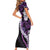Poni Aloha Hawaii Lei Family Matching Short Sleeve Bodycon Dress and Hawaiian Shirt Tropical Flowers Elegant Vibe - Polynesian Pride
