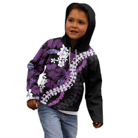 Poni Aloha Hawaii Lei Kid Hoodie Tropical Flowers Elegant Vibe - Polynesian Pride