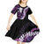 Poni Aloha Hawaii Lei Kid Short Sleeve Dress Tropical Flowers Elegant Vibe - Polynesian Pride