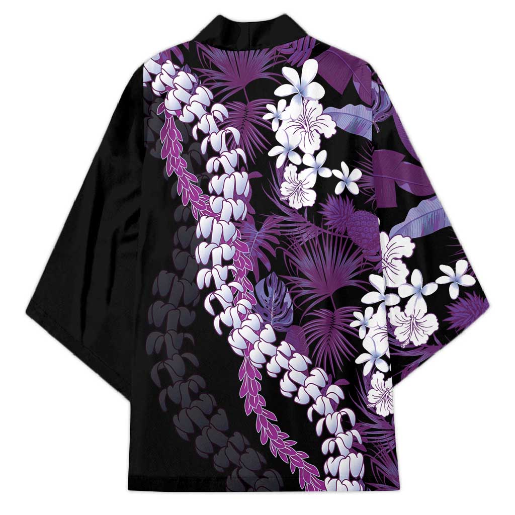 Poni Aloha Hawaii Lei Kimono Tropical Flowers Elegant Vibe - Polynesian Pride
