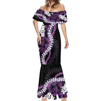 Poni Aloha Hawaii Lei Mermaid Dress Tropical Flowers Elegant Vibe - Polynesian Pride