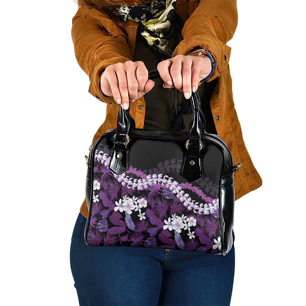 Poni Aloha Hawaii Lei Shoulder Handbag Tropical Flowers Elegant Vibe - Polynesian Pride