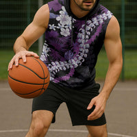 Poni Aloha Hawaii Lei Sleeveless Hoodie Tropical Flowers Elegant Vibe - Polynesian Pride