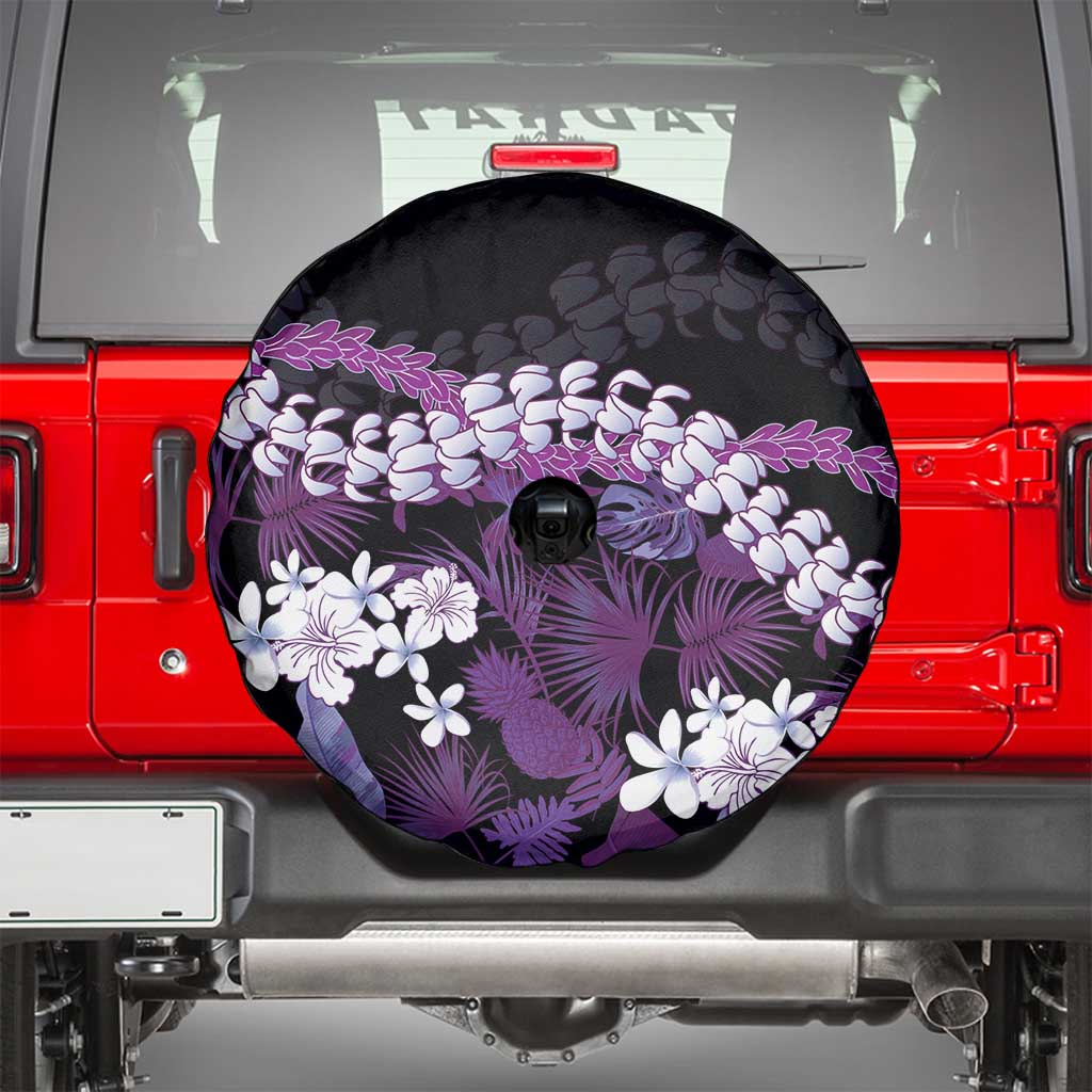 Poni Aloha Hawaii Lei Spare Tire Cover Tropical Flowers Elegant Vibe - Polynesian Pride