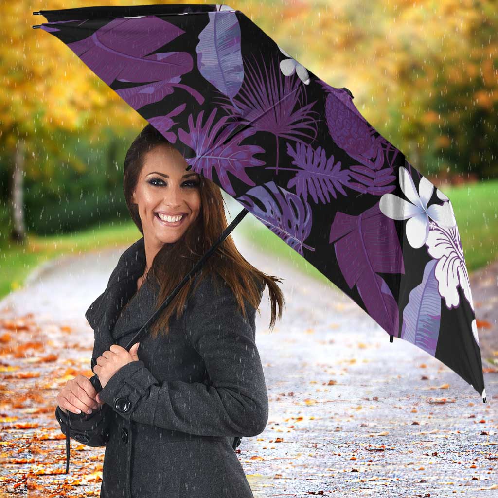 Poni Aloha Hawaii Lei Umbrella Tropical Flowers Elegant Vibe - Polynesian Pride