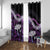 Poni Aloha Hawaii Lei Window Curtain Tropical Flowers Elegant Vibe - Polynesian Pride