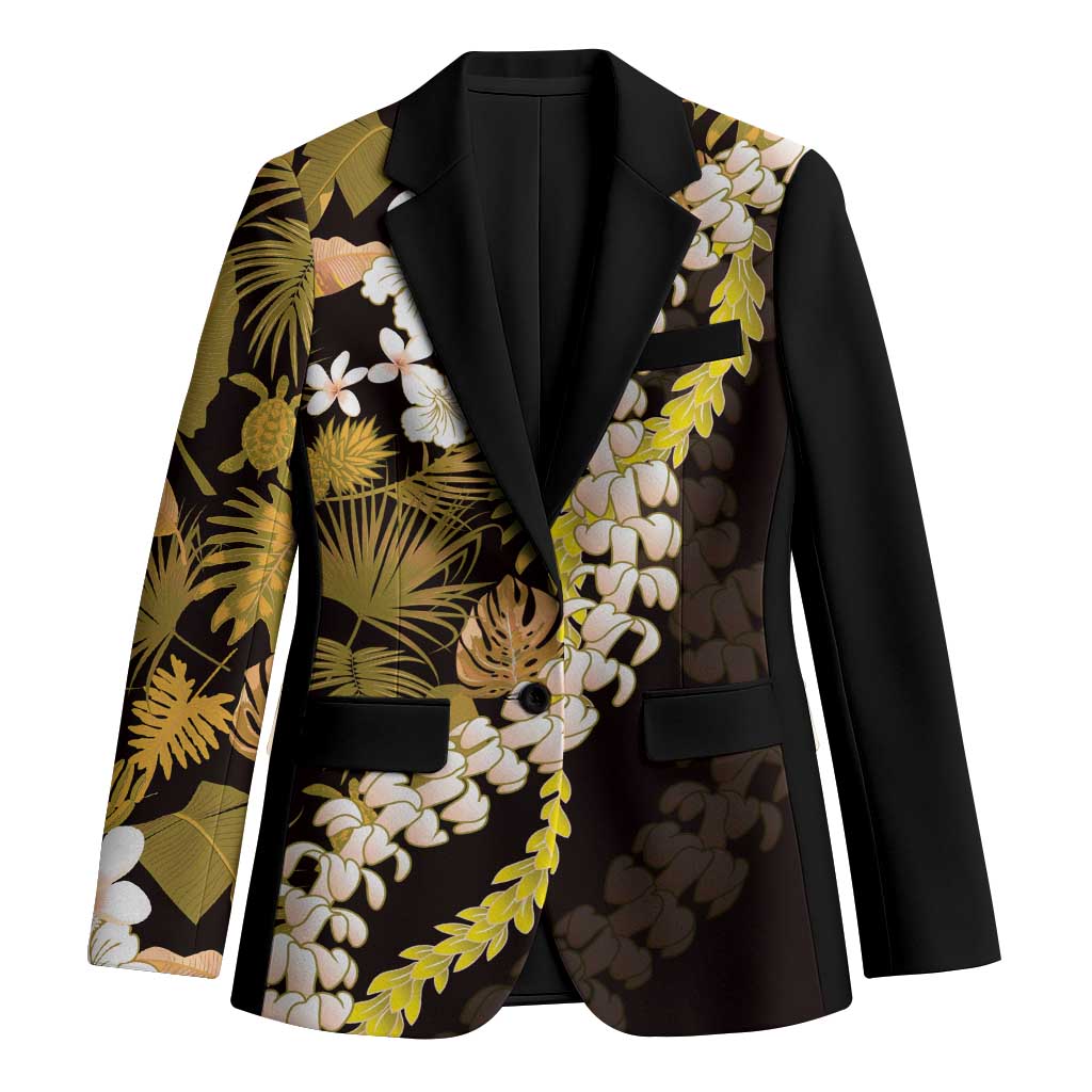 Kula Aloha Hawaii Lei Blazer Tropical Flowers Elegant Vibe - Polynesian Pride