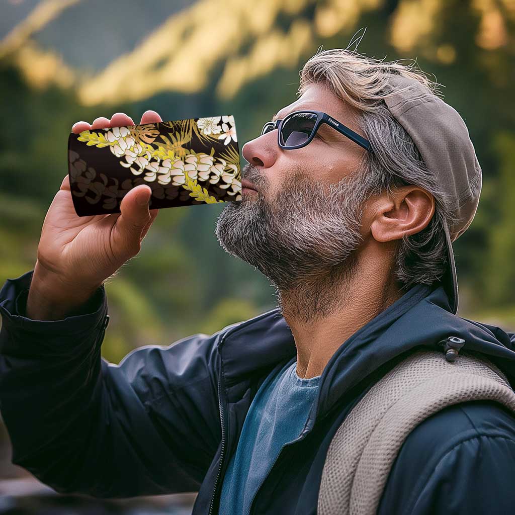 Kula Aloha Hawaii Lei 4 in 1 Can Cooler Tumbler Tropical Flowers Elegant Vibe - Polynesian Pride