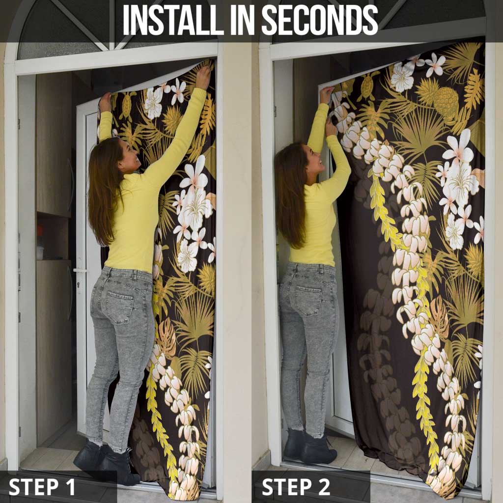 Kula Aloha Hawaii Lei Door Cover Tropical Flowers Elegant Vibe - Polynesian Pride