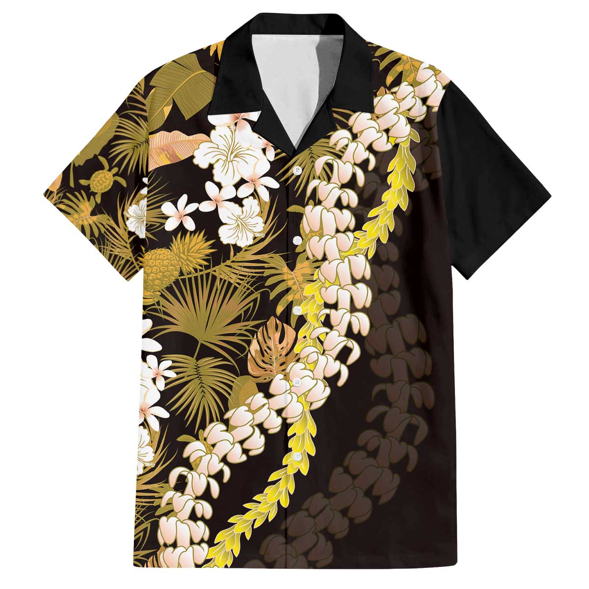 Kula Aloha Hawaii Lei Family Matching Off The Shoulder Long Sleeve Dress and Hawaiian Shirt Tropical Flowers Elegant Vibe - Polynesian Pride