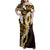 Kula Aloha Hawaii Lei Family Matching Off Shoulder Maxi Dress and Hawaiian Shirt Tropical Flowers Elegant Vibe - Polynesian Pride