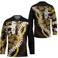 Kula Aloha Hawaii Lei Hockey Jersey Tropical Flowers Elegant Vibe - Polynesian Pride