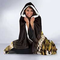 Kula Aloha Hawaii Lei Hooded Blanket Tropical Flowers Elegant Vibe - Polynesian Pride