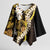 Kula Aloha Hawaii Lei Kimono Sleeve Blouse Tropical Flowers Elegant Vibe - Polynesian Pride