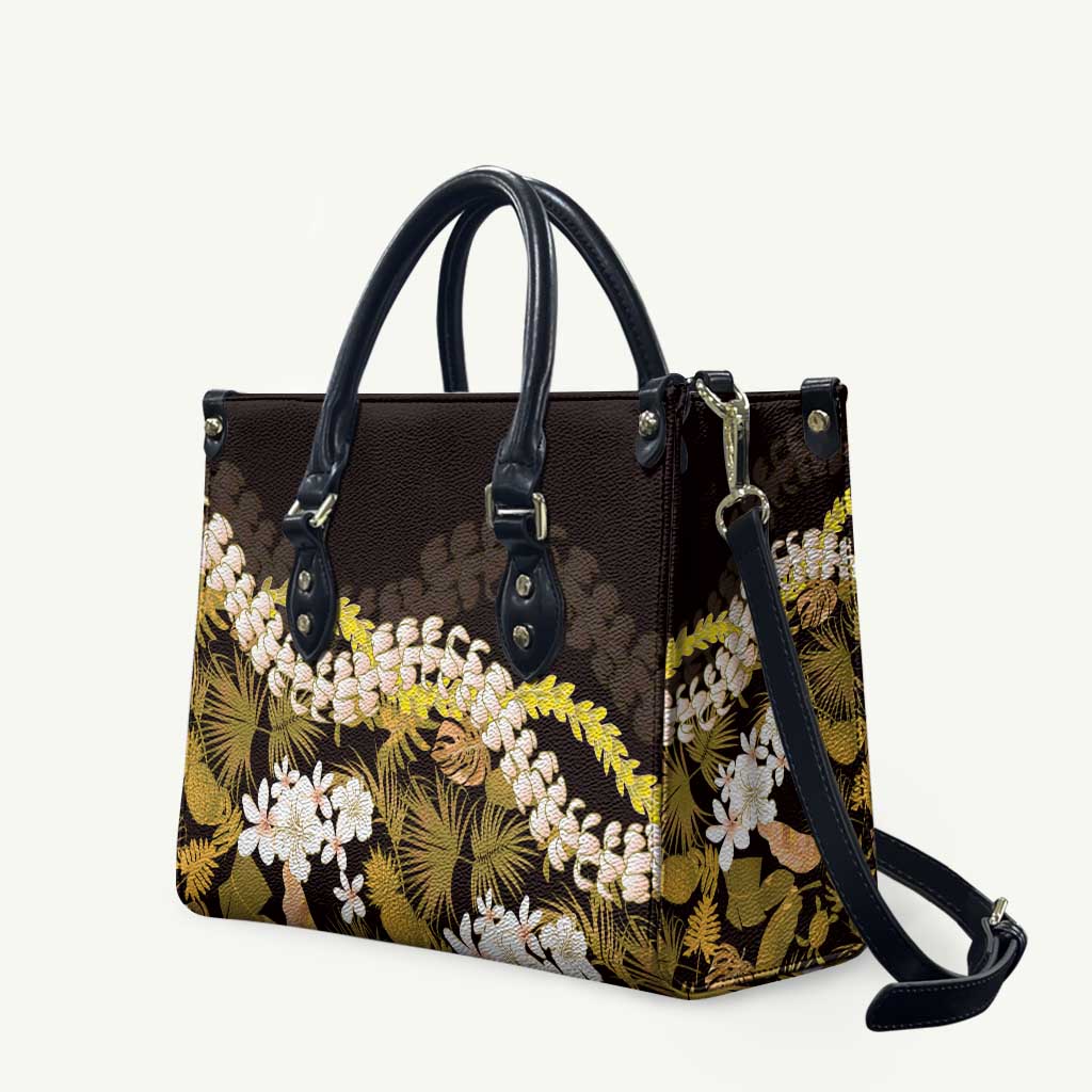 Kula Aloha Hawaii Lei Leather Bag Tropical Flowers Elegant Vibe - Polynesian Pride
