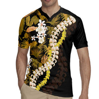Kula Aloha Hawaii Lei Rugby Jersey Tropical Flowers Elegant Vibe - Polynesian Pride