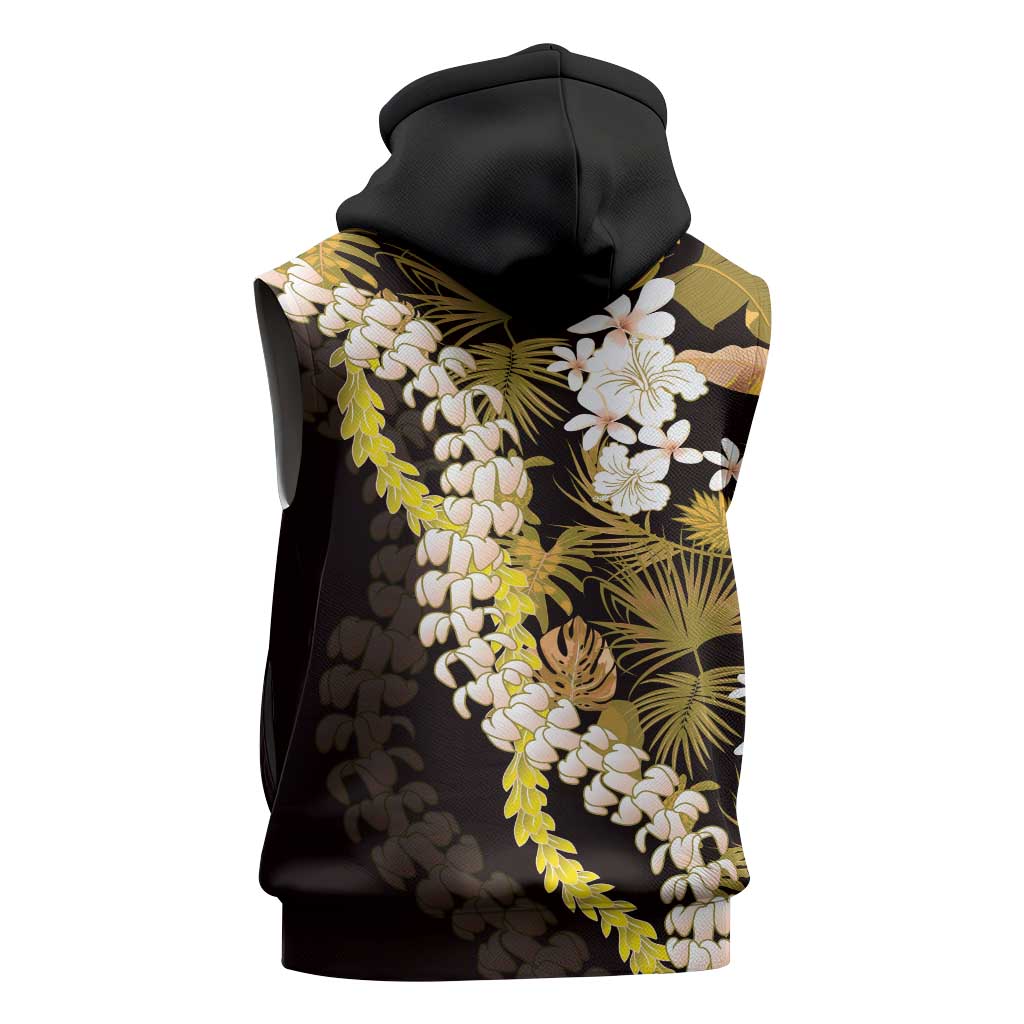Kula Aloha Hawaii Lei Sleeveless Zip Hoodie Tropical Flowers Elegant Vibe - Polynesian Pride
