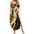 Kula Aloha Hawaii Lei Summer Maxi Dress Tropical Flowers Elegant Vibe - Polynesian Pride