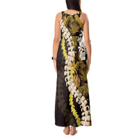 Kula Aloha Hawaii Lei Tank Maxi Dress Tropical Flowers Elegant Vibe LT14 - Polynesian Pride