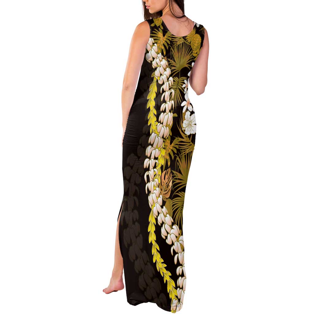 Kula Aloha Hawaii Lei Tank Maxi Dress Tropical Flowers Elegant Vibe LT14 - Polynesian Pride