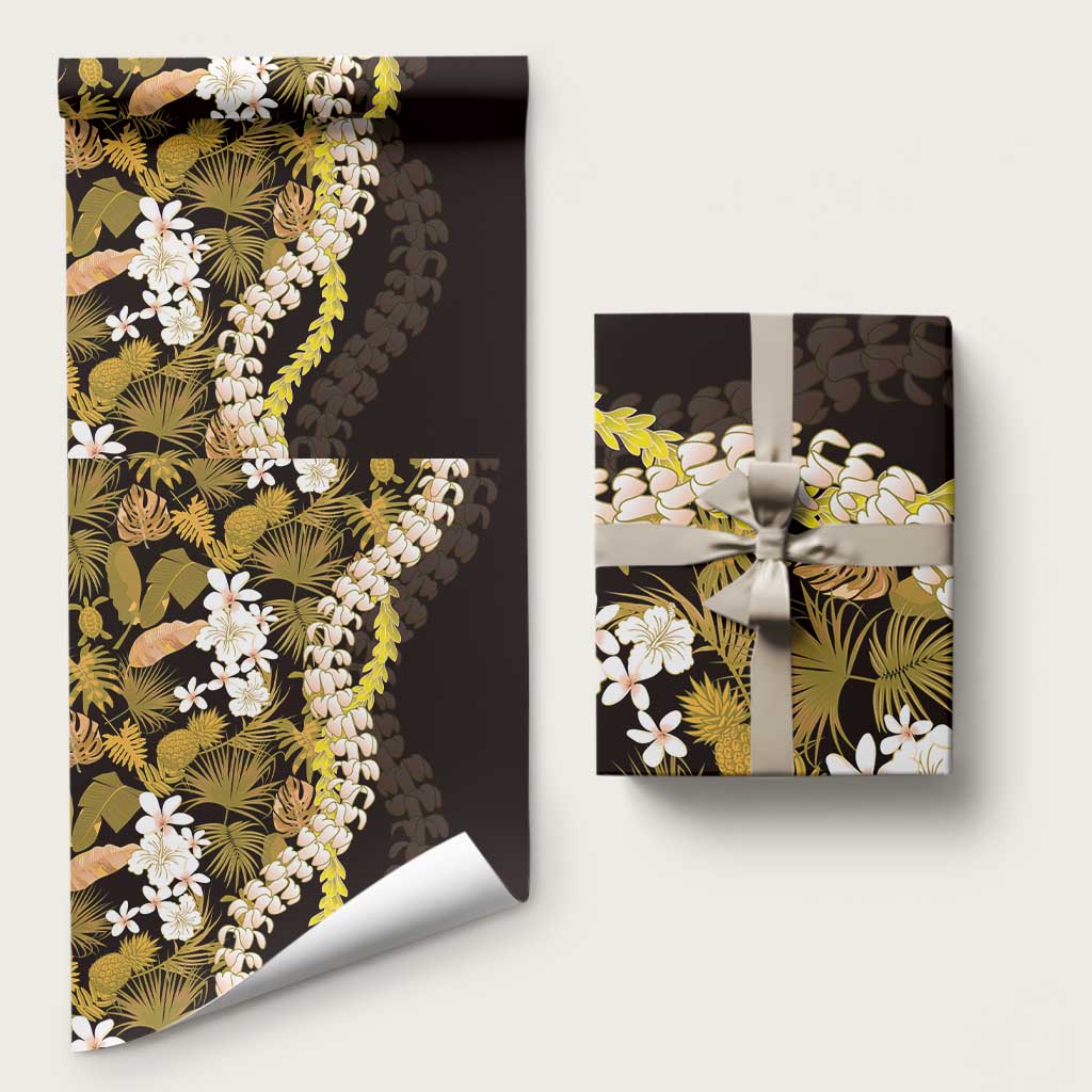 Kula Aloha Hawaii Lei Wrapping Paper Tropical Flowers Elegant Vibe - Polynesian Pride