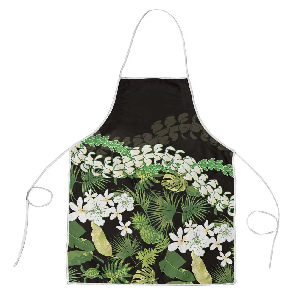 Omaomao Aloha Hawaii Lei Apron Tropical Flowers Elegant Vibe - Polynesian Pride