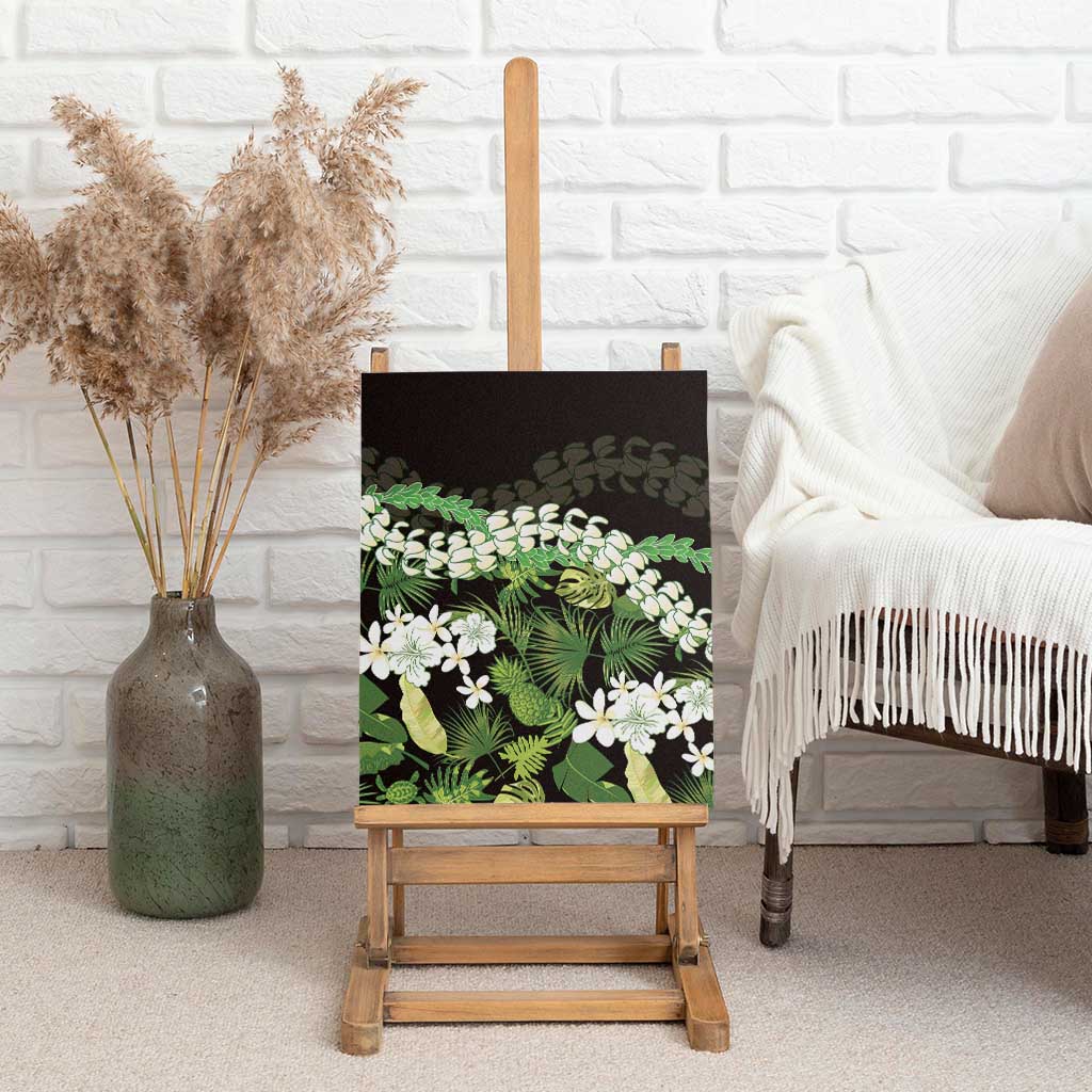 Omaomao Aloha Hawaii Lei Canvas Wall Art Tropical Flowers Elegant Vibe - Polynesian Pride