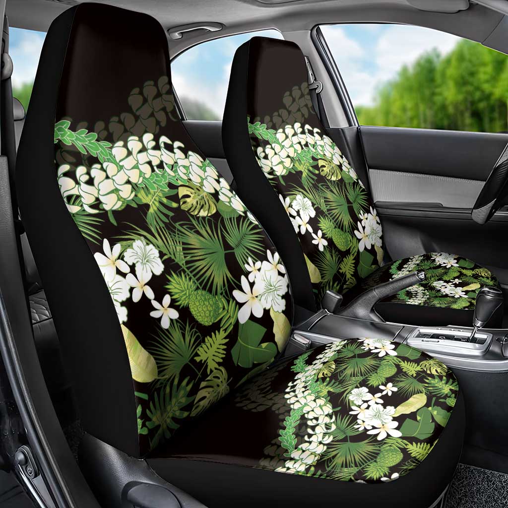 Omaomao Aloha Hawaii Lei Car Seat Cover Tropical Flowers Elegant Vibe - Polynesian Pride