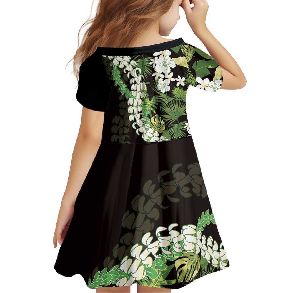 Omaomao Aloha Hawaii Lei Family Matching Long Sleeve Bodycon Dress and Hawaiian Shirt Tropical Flowers Elegant Vibe LT14 - Polynesian Pride
