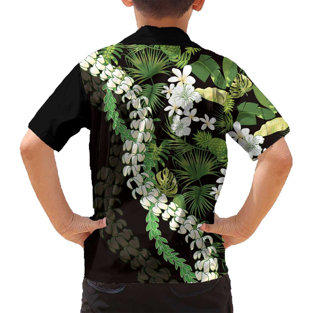 Omaomao Aloha Hawaii Lei Family Matching Off Shoulder Maxi Dress and Hawaiian Shirt Tropical Flowers Elegant Vibe LT14 - Polynesian Pride