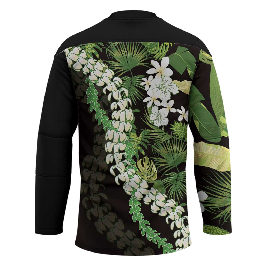Omaomao Aloha Hawaii Lei Hockey Jersey Tropical Flowers Elegant Vibe - Polynesian Pride