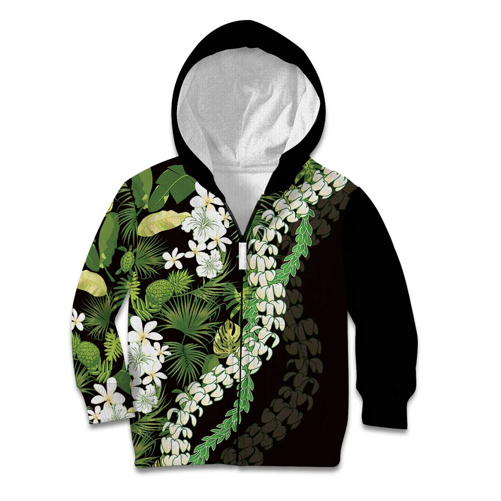 Omaomao Aloha Hawaii Lei Kid Hoodie Tropical Flowers Elegant Vibe - Polynesian Pride