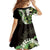 Omaomao Aloha Hawaii Lei Kid Short Sleeve Dress Tropical Flowers Elegant Vibe - Polynesian Pride
