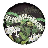 Omaomao Aloha Hawaii Lei Spare Tire Cover Tropical Flowers Elegant Vibe - Polynesian Pride