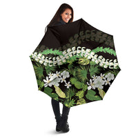 Omaomao Aloha Hawaii Lei Umbrella Tropical Flowers Elegant Vibe - Polynesian Pride