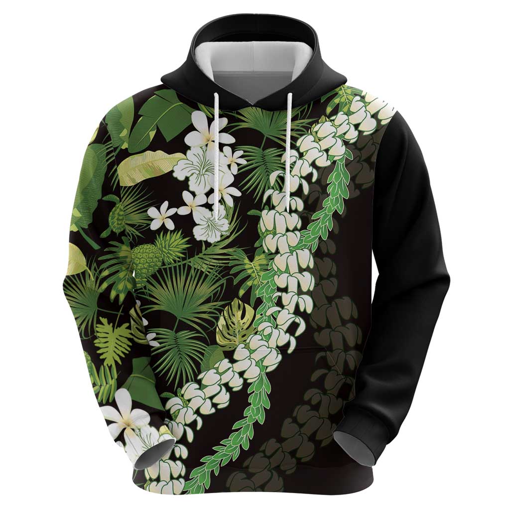 Omaomao Aloha Hawaii Lei Zip Hoodie Tropical Flowers Elegant Vibe - Polynesian Pride