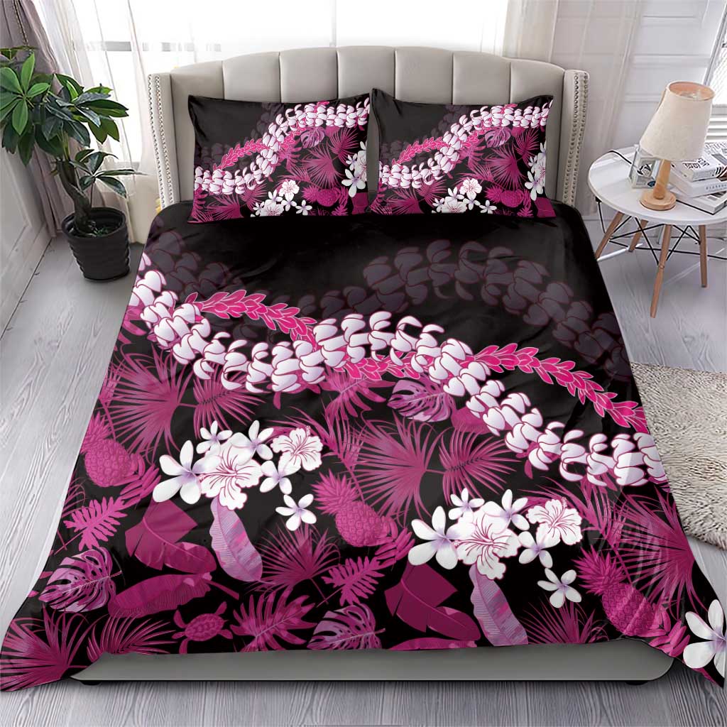 Akala Aloha Hawaii Lei Bedding Set Tropical Flowers Elegant Vibe - Polynesian Pride