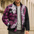 Akala Aloha Hawaii Lei Bomber Puffer Jacket Tropical Flowers Elegant Vibe - Polynesian Pride