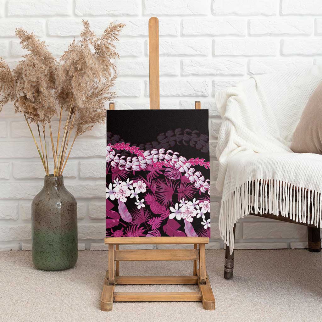 Akala Aloha Hawaii Lei Canvas Wall Art Tropical Flowers Elegant Vibe - Polynesian Pride