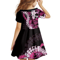 Akala Aloha Hawaii Lei Family Matching Off Shoulder Short Dress and Hawaiian Shirt Tropical Flowers Elegant Vibe LT14 - Polynesian Pride