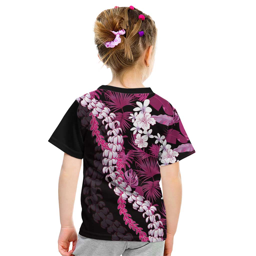 Akala Aloha Hawaii Lei Kid T Shirt Tropical Flowers Elegant Vibe LT14 - Polynesian Pride
