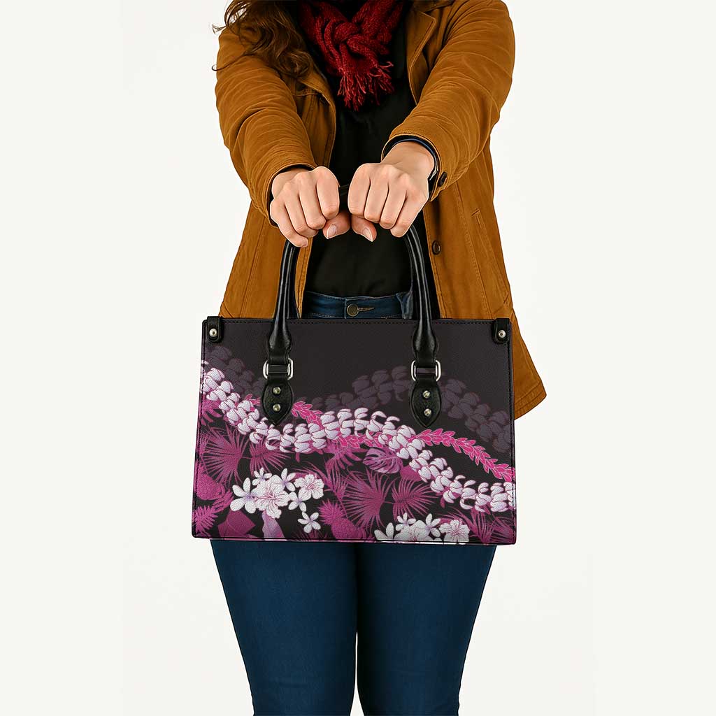 Akala Aloha Hawaii Lei Leather Bag Tropical Flowers Elegant Vibe - Polynesian Pride