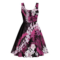 Akala Aloha Hawaii Lei Midi Dress Tropical Flowers Elegant Vibe - Polynesian Pride