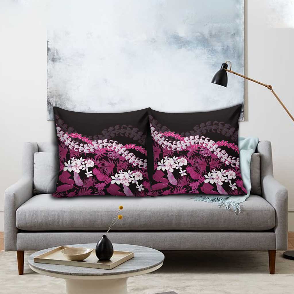 Akala Aloha Hawaii Lei Pillow Cover Tropical Flowers Elegant Vibe - Polynesian Pride