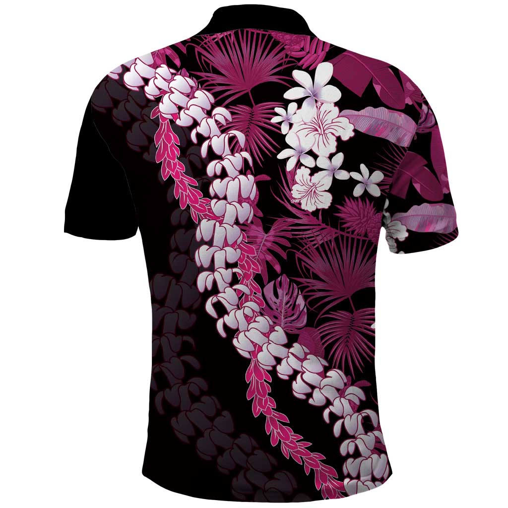 Akala Aloha Hawaii Lei Polo Shirt Tropical Flowers Elegant Vibe - Polynesian Pride
