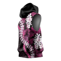 Akala Aloha Hawaii Lei Sleeveless Hoodie Tropical Flowers Elegant Vibe - Polynesian Pride