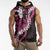 Akala Aloha Hawaii Lei Sleeveless Zip Hoodie Tropical Flowers Elegant Vibe - Polynesian Pride