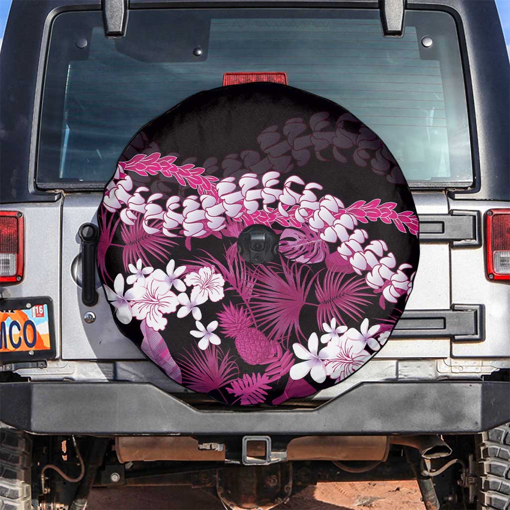 Akala Aloha Hawaii Lei Spare Tire Cover Tropical Flowers Elegant Vibe - Polynesian Pride