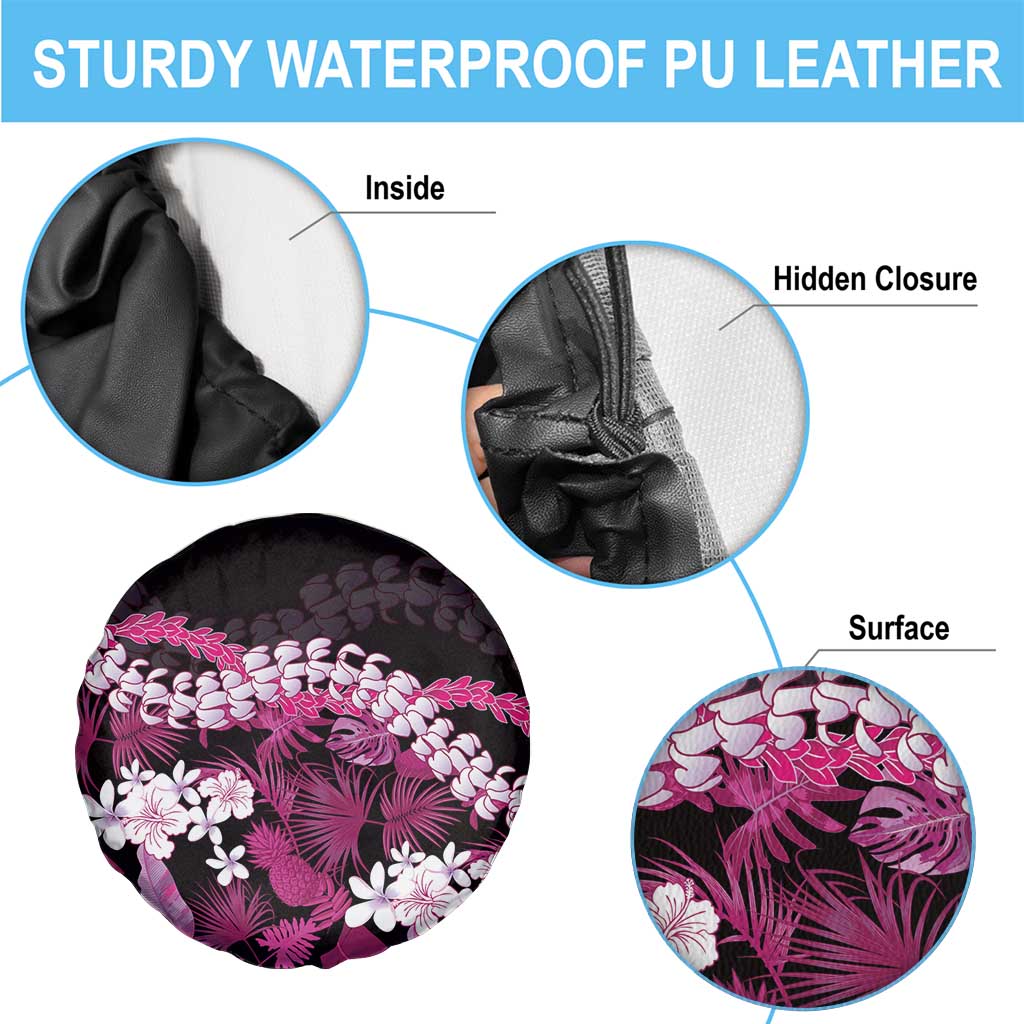 Akala Aloha Hawaii Lei Spare Tire Cover Tropical Flowers Elegant Vibe - Polynesian Pride