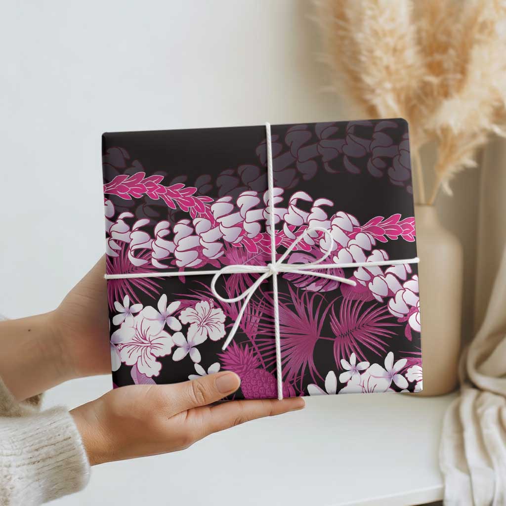 Akala Aloha Hawaii Lei Wrapping Paper Tropical Flowers Elegant Vibe - Polynesian Pride